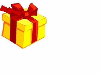Gif animé joyeux anniversaire cadeau bougies